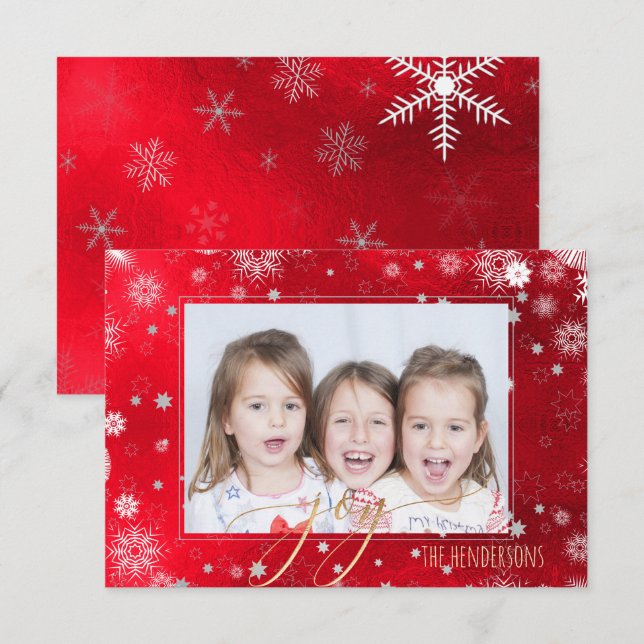 PixDezines Christmas Holiday Photo/Calligraphy Invitation (Front/Back)