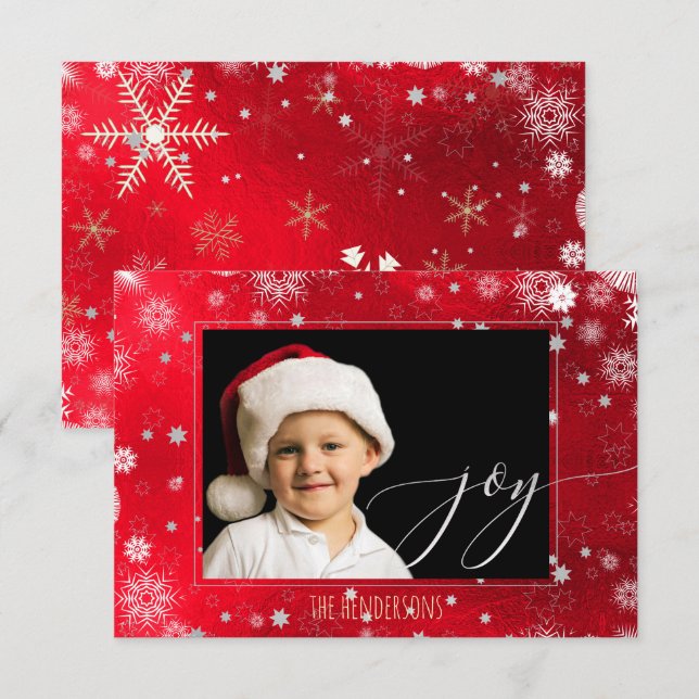 PixDezines Christmas Holiday Photo/Calligraphy Invitation (Front/Back)