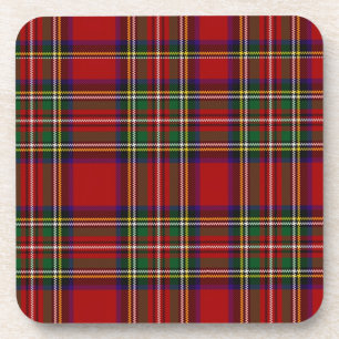PixDezines clan stewart tartan Drink Coaster