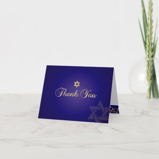 PixDezines classic mitzvah thank you/DIYcolor! Thank You Card (Front)