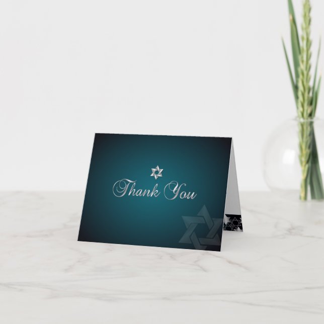 PixDezines classic mitzvah thank you/DIYcolor! You Card (Front)
