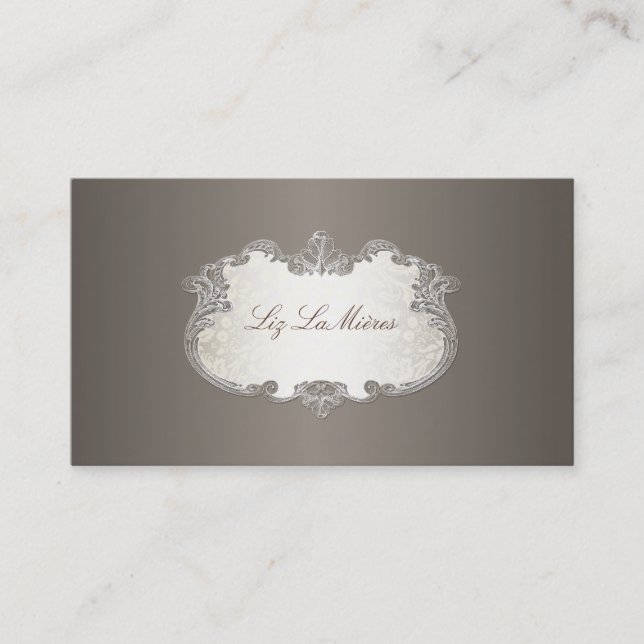 PixDezines classy labels Business Card (Front)