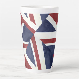 PixDezines Collage Union Jack Latte Mug