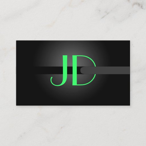 Customizable PixDezines Cool Neon Lights Monogram/diy color Business Cards