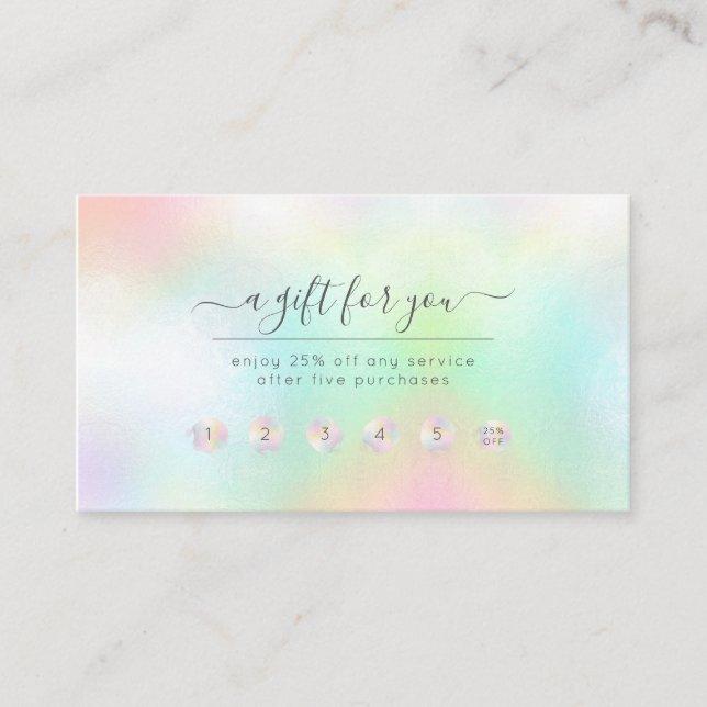 PixDezines Cotton Candy Reward Card (Front)