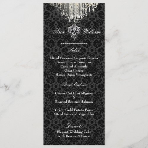 PixDezines crystal chandelier/damask/menu Menu