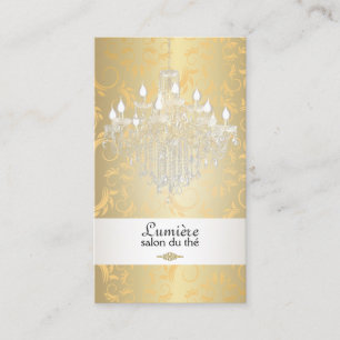 PixDezines crystal chandelier/DIY color Business Card