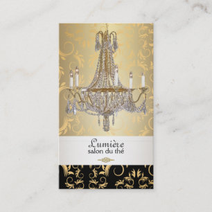 PixDezines crystal chandelier/DIY color Business Card