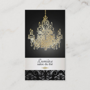 PixDezines crystal chandelier/DIY color Business Card