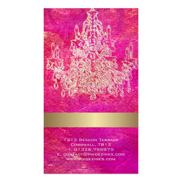 PixDezines crystal chandelier/watercolor affects Business Card Templates