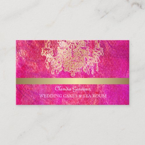 PixDezines crystal chandelierwatercolor affects Business Card