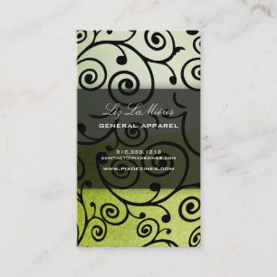 PixDezines cupcakes swirls + emerald green Business Card