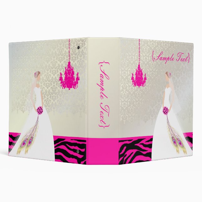PixDezines Customize it, Here Comes the Bride Binder (Background)