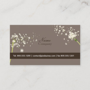 PixDezines dandelions/DIY background color Business Card