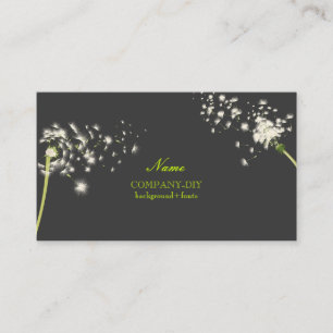 PixDezines dandelions/DIY background color Business Card
