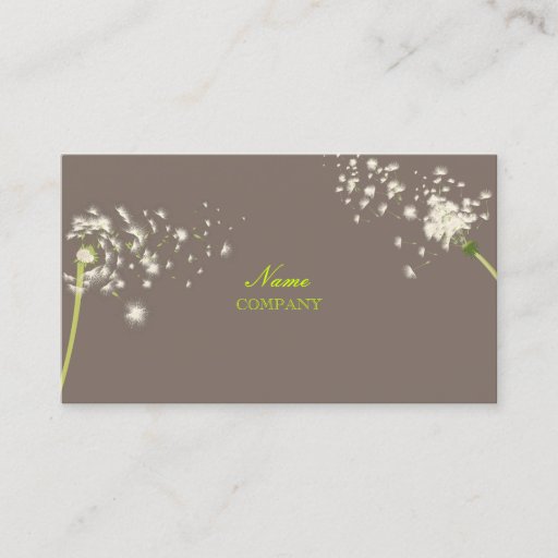 Customizable PixDezines dandelions/DIY background color Business Card