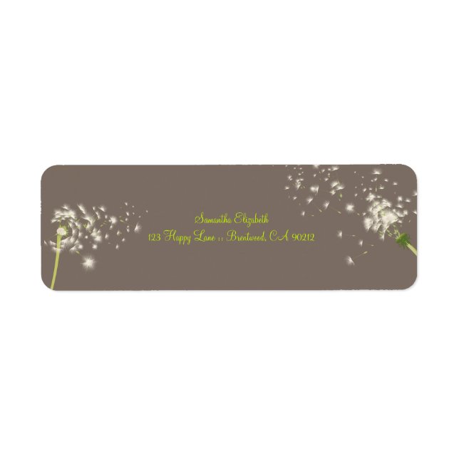 PixDezines dandelions/diy background color Label (Front)