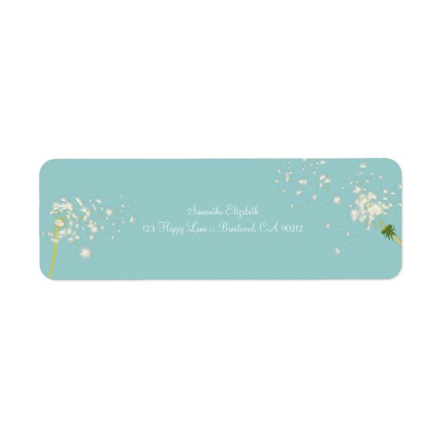 PixDezines dandelions/diy background color Label (Front)
