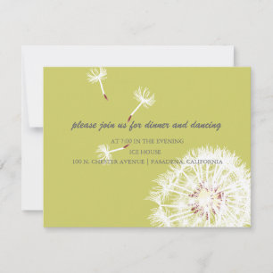 PixDezines Dandelions, diy background colors Invitation