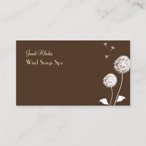 Customizable PixDezines Dandelions Profile Cards Business Card Template
