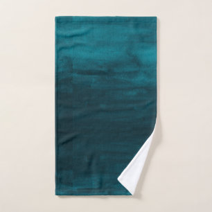 PixDezines Dark Teal Green Watercolor Hand Towel