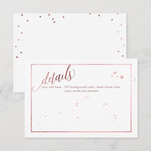 PixDezines Dazzled/Faux Rose Gold Details (Front/Back)