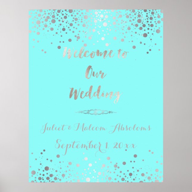 PixDezines dazzled/faux silver specks/DIY color Poster (Front)