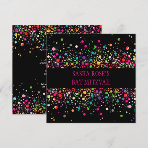 PixDezines Dazzled/Neon Specks/Bat Mitzvah