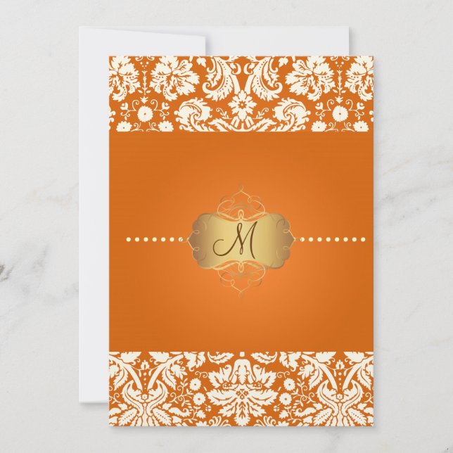 PixDezines desiree damask/DIY background Invitation (Front)