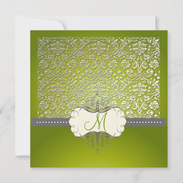 PixDezines desiree damask/DIY background Invitation (Front)