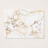 PixDezines Details Cards/Marble /White+Gold (Back)