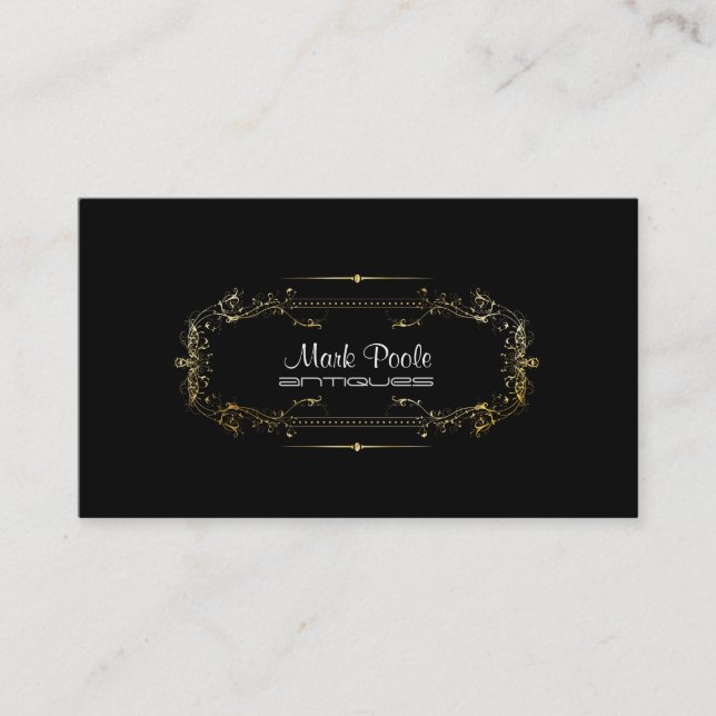 PixDezines diy background color/filigree swirls Business Card (Front)