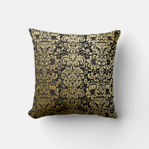 PixDezines diy background colors/fidora damask Throw Pillow