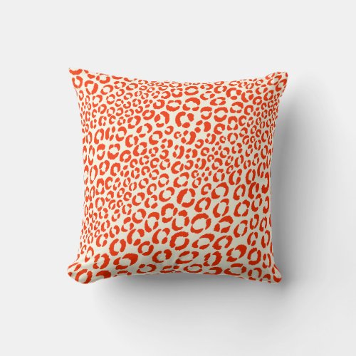 PixDezines diy background colorsneon leopard Throw Pillow