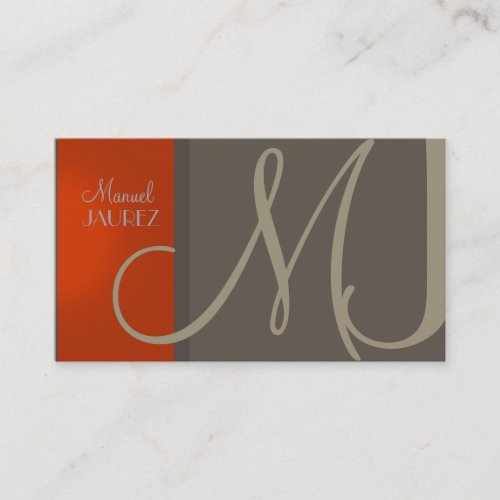 PixDezines diy colors/monogram business cards