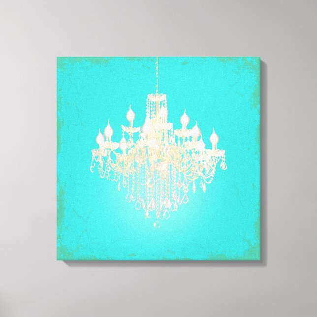 PixDezines DIY Background/Crystal Chandelier Canvas Print (Front)