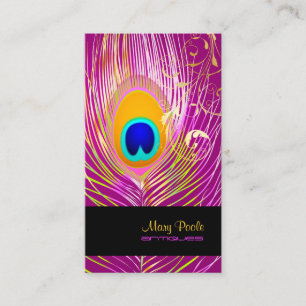 PixDezines DIY background/peacock+filigree swirls Business Card