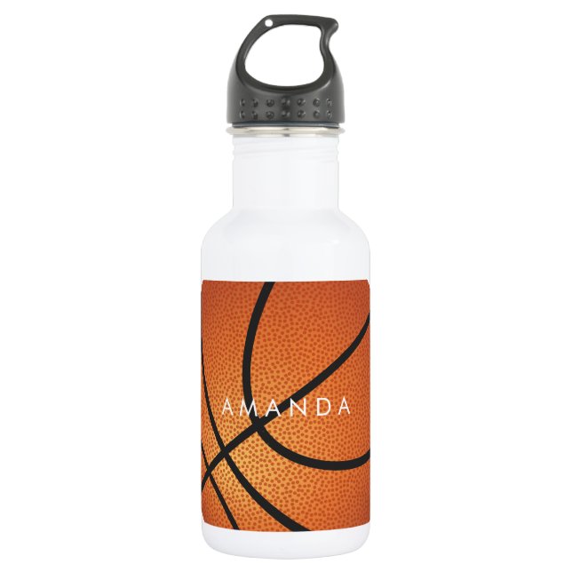 PixDezines DIY basket ball Water Bottle (Front)