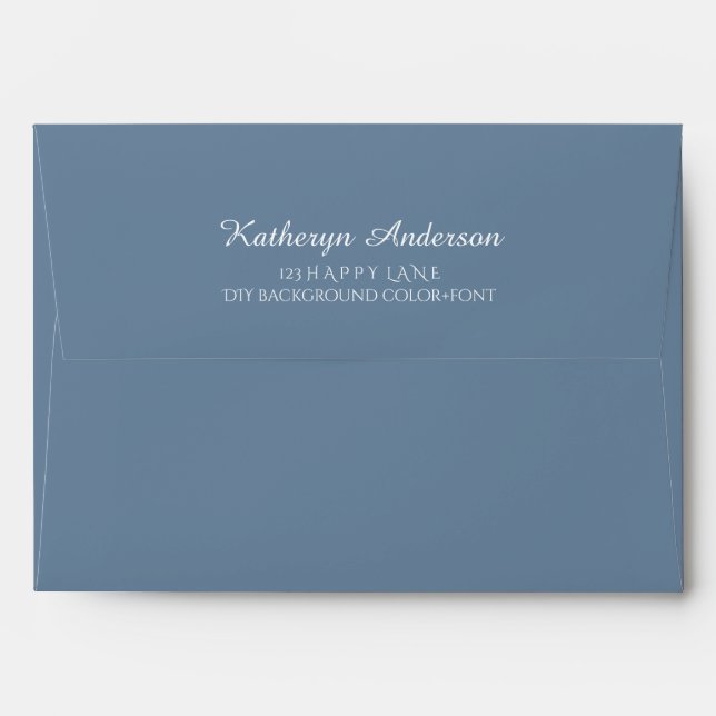 PixDezines DIY Color 5x7 Envelopes Pre-Addressed (Back (Top Flap))