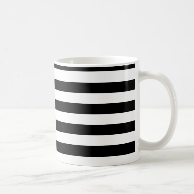 PixDezines DIY color adjustable white stripes Coffee Mug (Right)