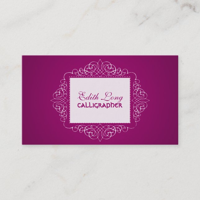PixDezines diy color/antique scrolls Business Card (Front)