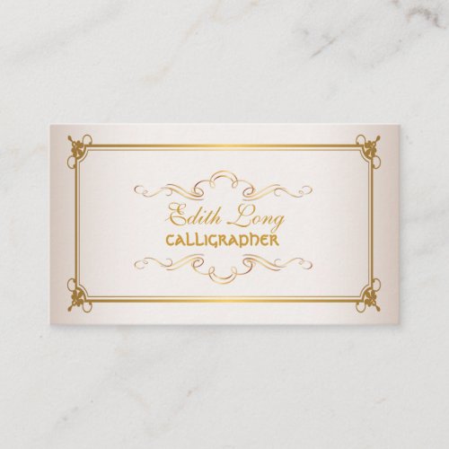 PixDezines diy color/antique scrolls Business Cards