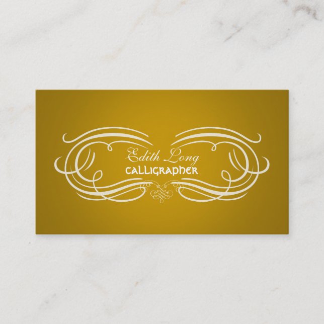 PixDezines diy color/antique scrolls Business Card (Front)
