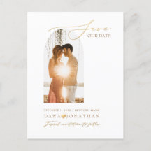PixDezines DIY color Arch Frame Save The Date