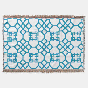PixDezines DIY color/chinoise trellis Throw Blanket