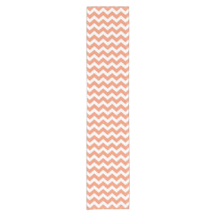 PixDezines DIY color coral adjustable chevron Short Table Runner