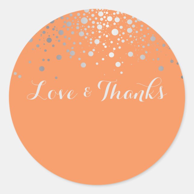 PixDezines DIY color/dazzled/silver specks Classic Round Sticker (Front)