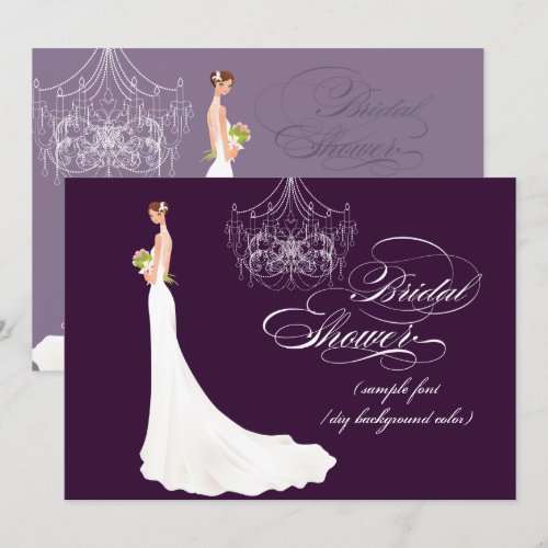 PixDezines DIY color+events/bridal shower Custom Invite