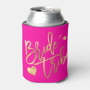 PixDezines DIY Color Faux Gold Bridesmaid Can Cooler
