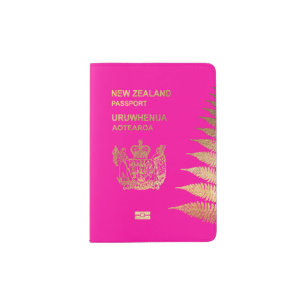 PixDezines DIY Color+Faux Gold, New Zealand Passport Holder